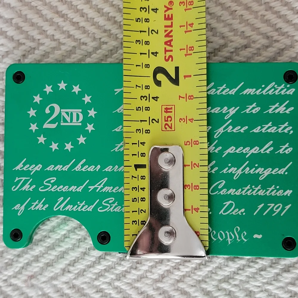 2nd Amendment Minimalist Card WalletAnodized Aluminum RFID Block!